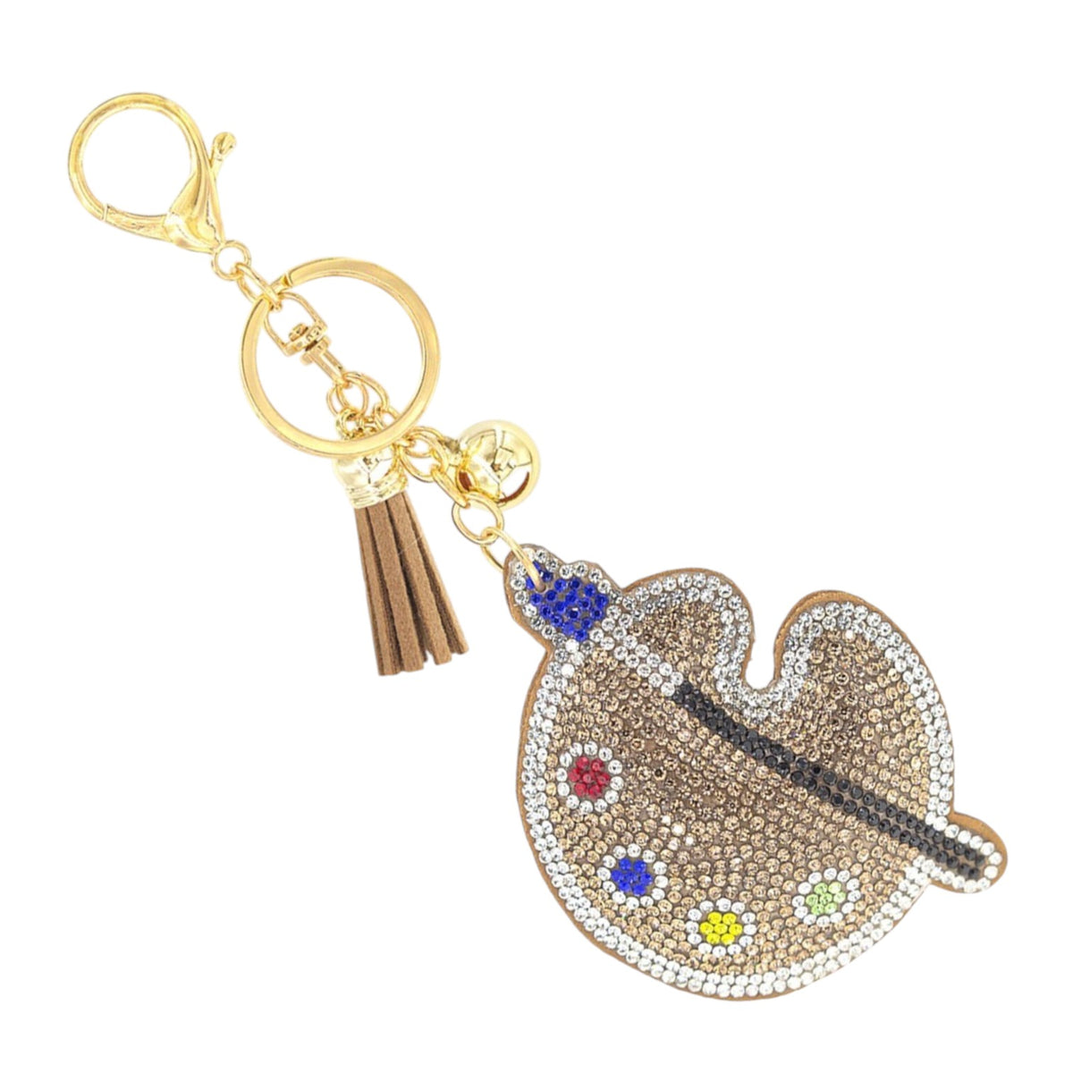 Rhinestone Paint Pallete Keychain