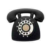 Retro Phone Teether Black