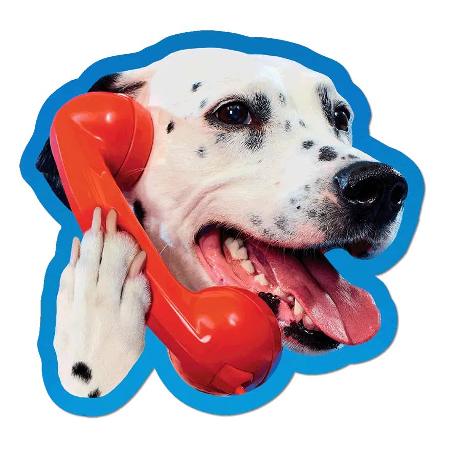 Art Sticker Dalmatian Phone Call