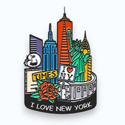 New York Landmark Enamel Pin