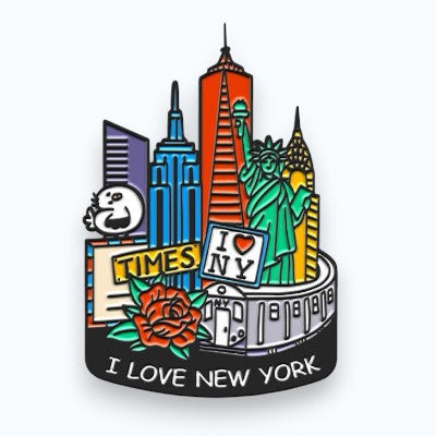 New York Landmark Enamel Pin