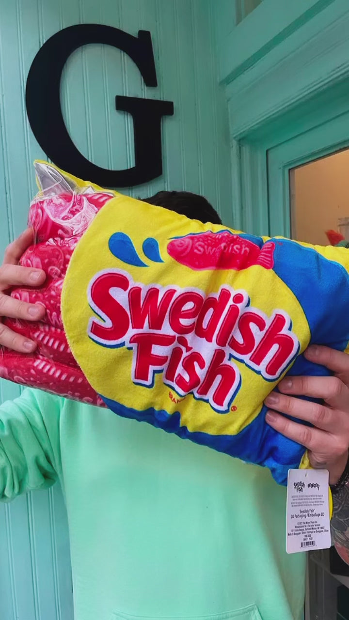 Load video: Swedish Fish Fleece Plush