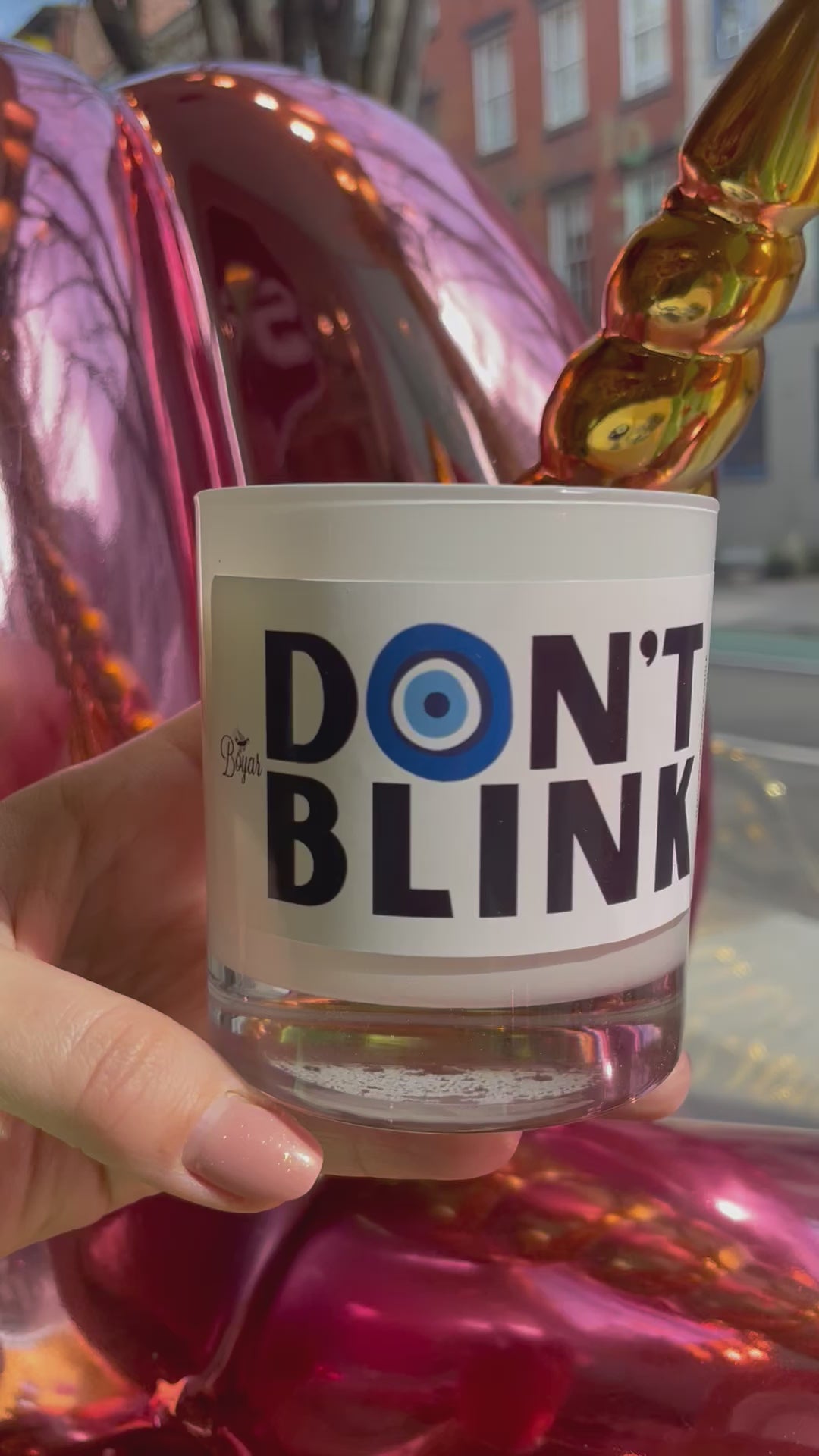 Load video: Evil Eye Soy Candle