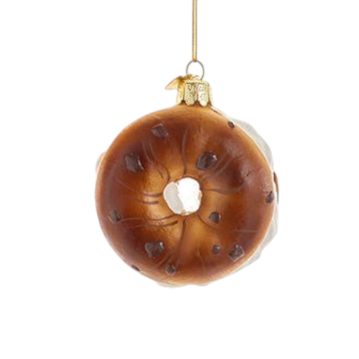 Bagel Glass Ornament