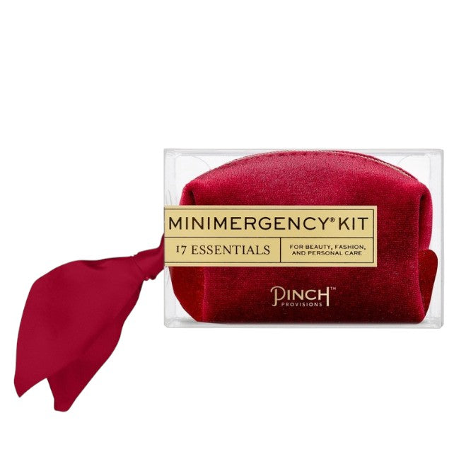 Minimergency Kit Velvet Scarf Red