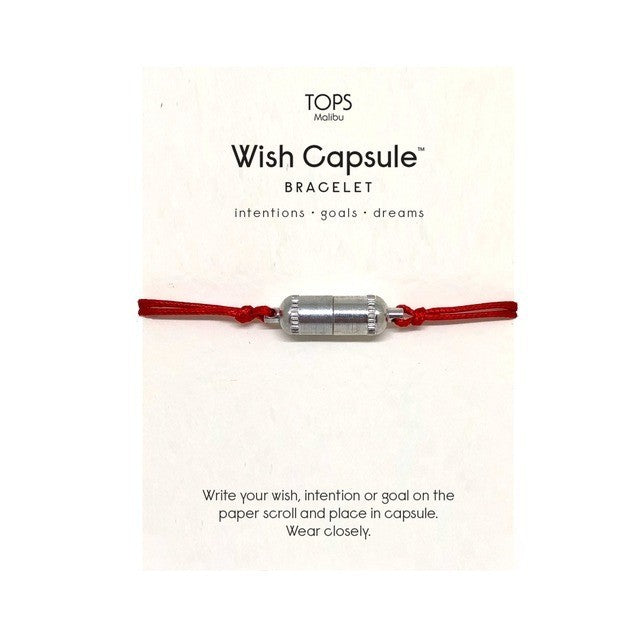 Wish Capsule Red & Silver Bracelet