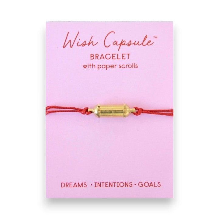 Wish Capsule Red Bracelet