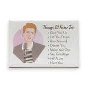 Rick Astley Magnet