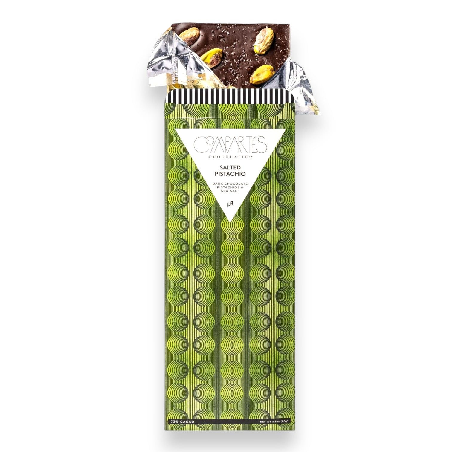 Salted Pistachio Dark Chocolate Bar