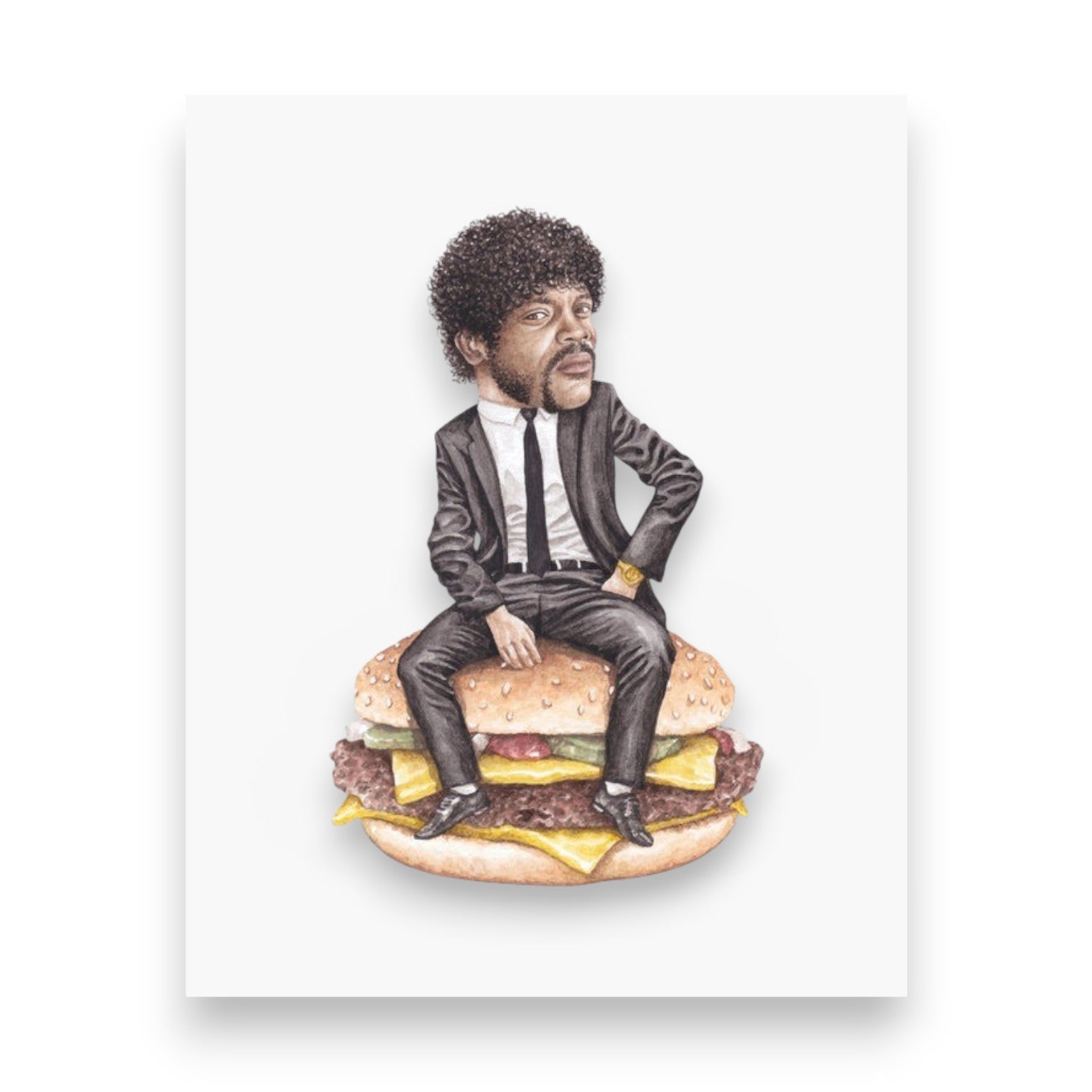Samuel L Jackson On Sandwich Print