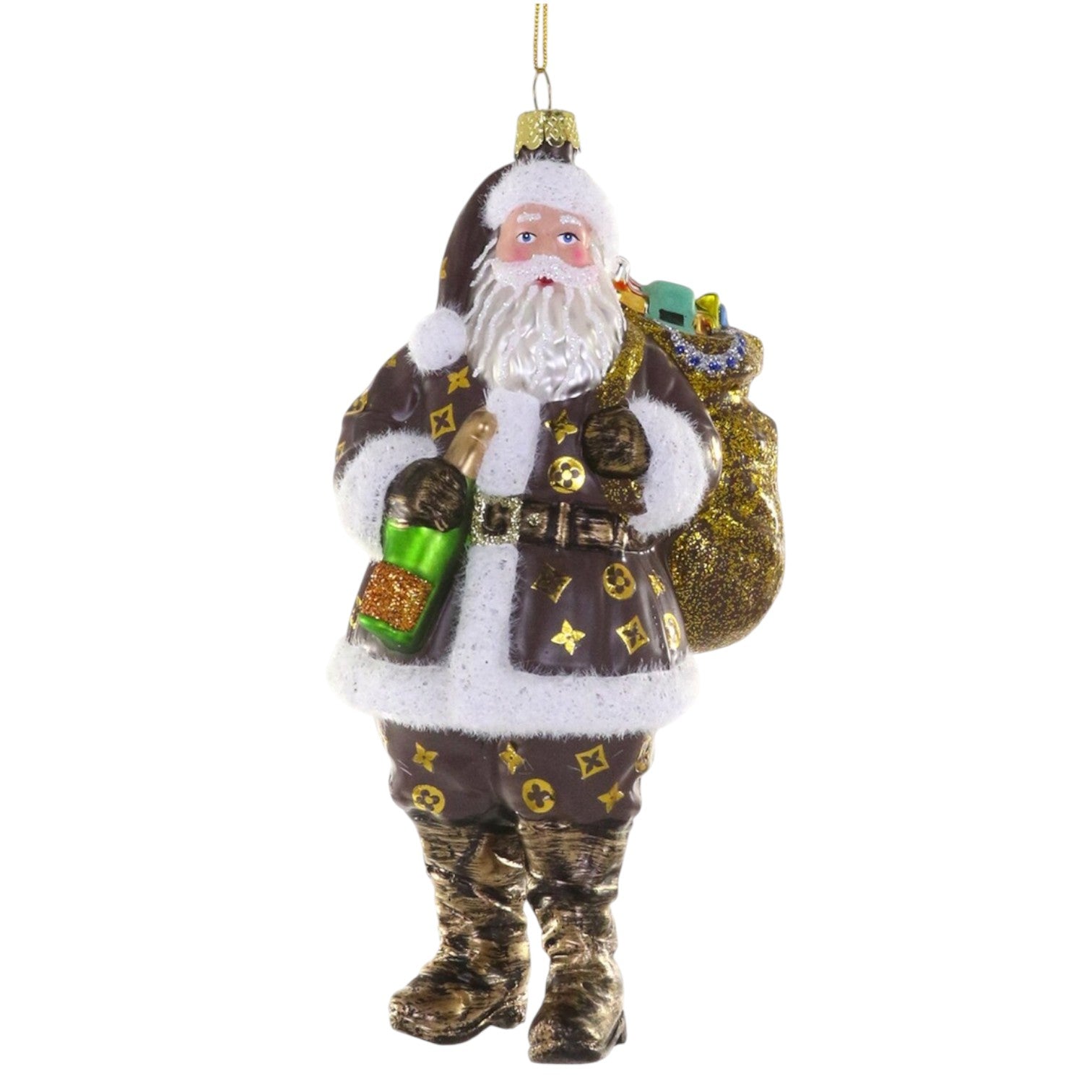 Luxe Santa Ornament