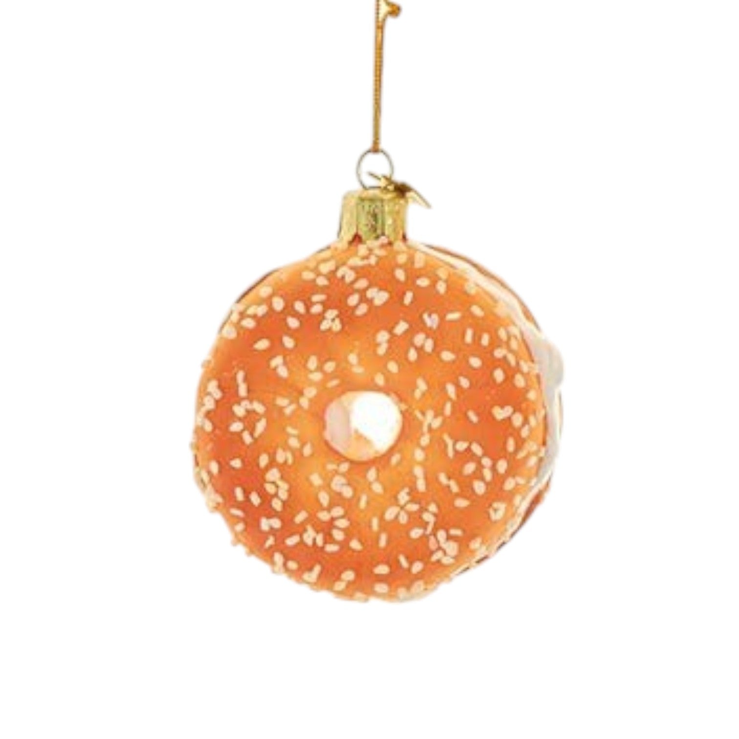 Bagel Glass Ornament