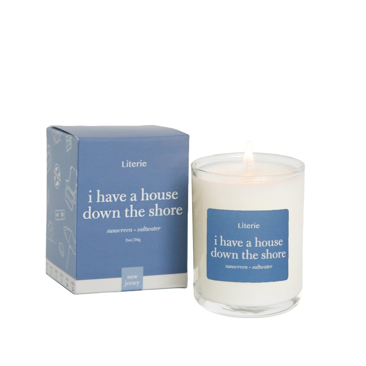 I Have A House Down The Shore Mini Candle
