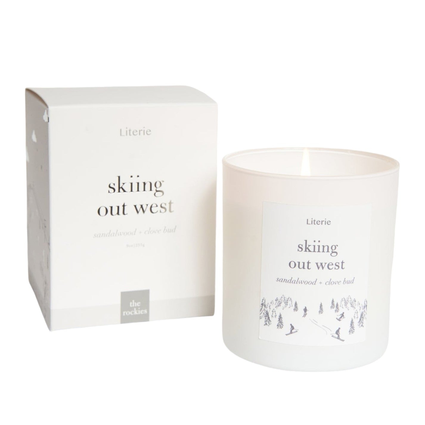 Skiing Out West Candle