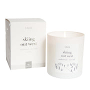 Skiing Out West Candle