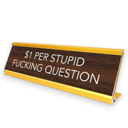 $1 Per Question Nameplate