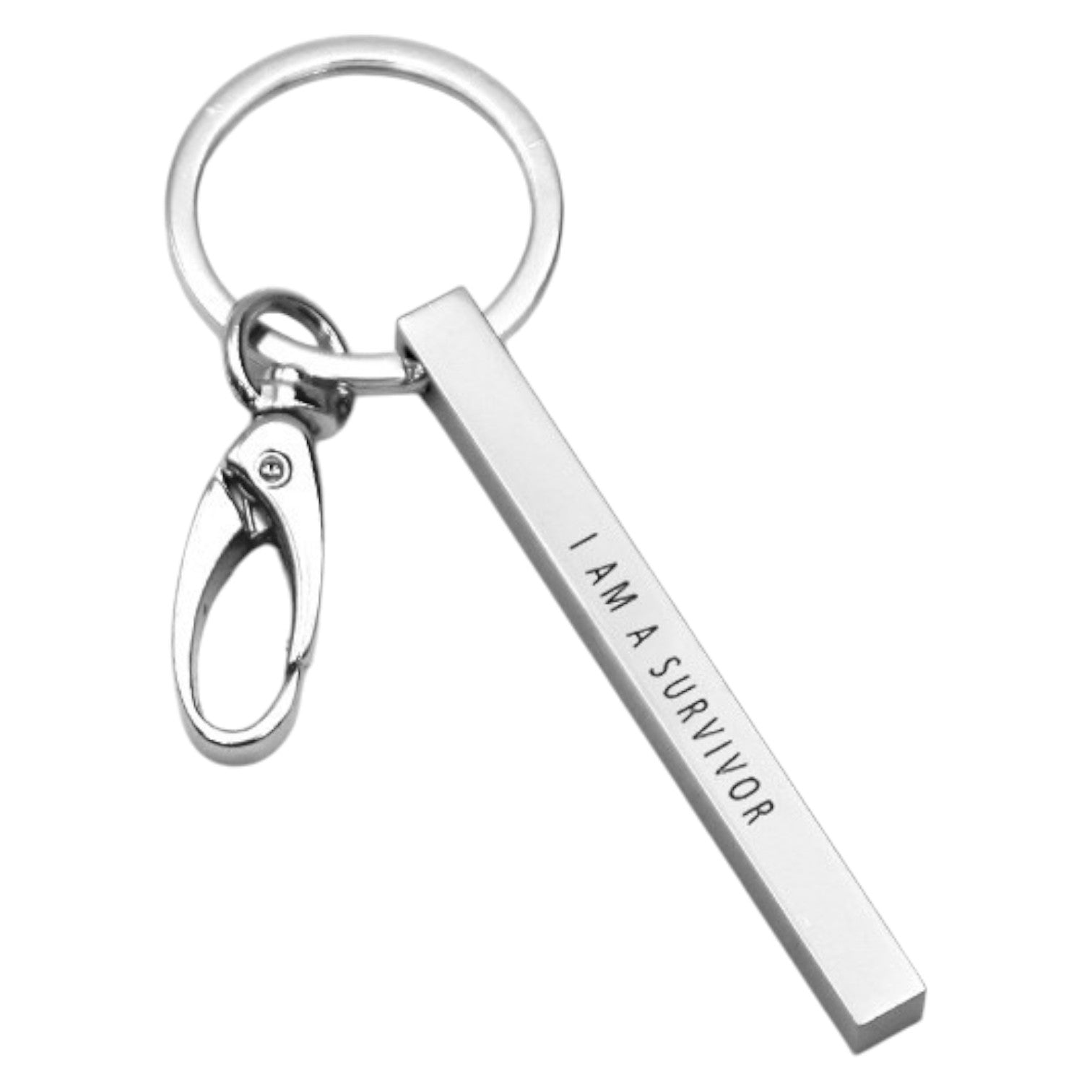 I Am A Survivor Keychain