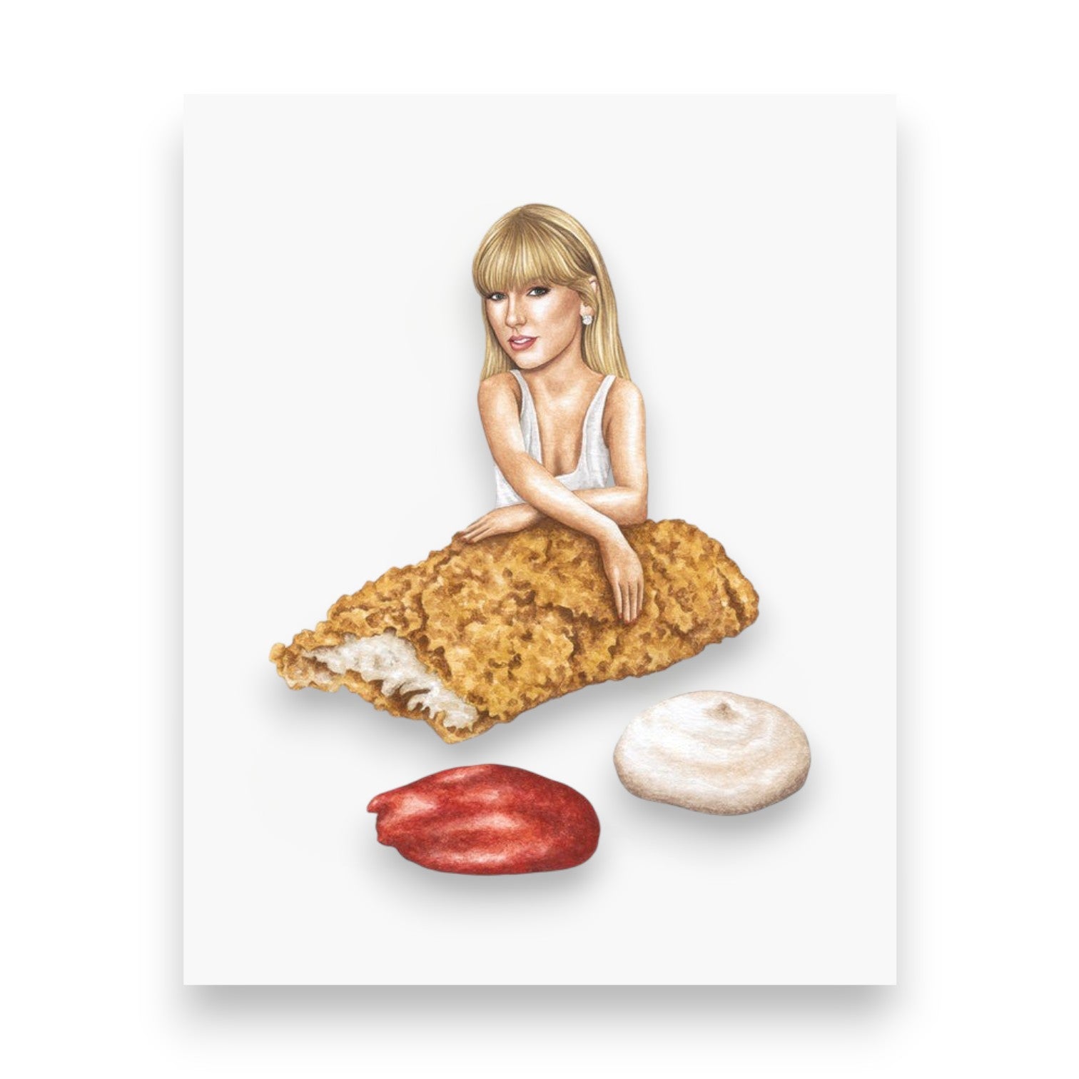 Taylor Swift Chicken Tenders Sandwich Print