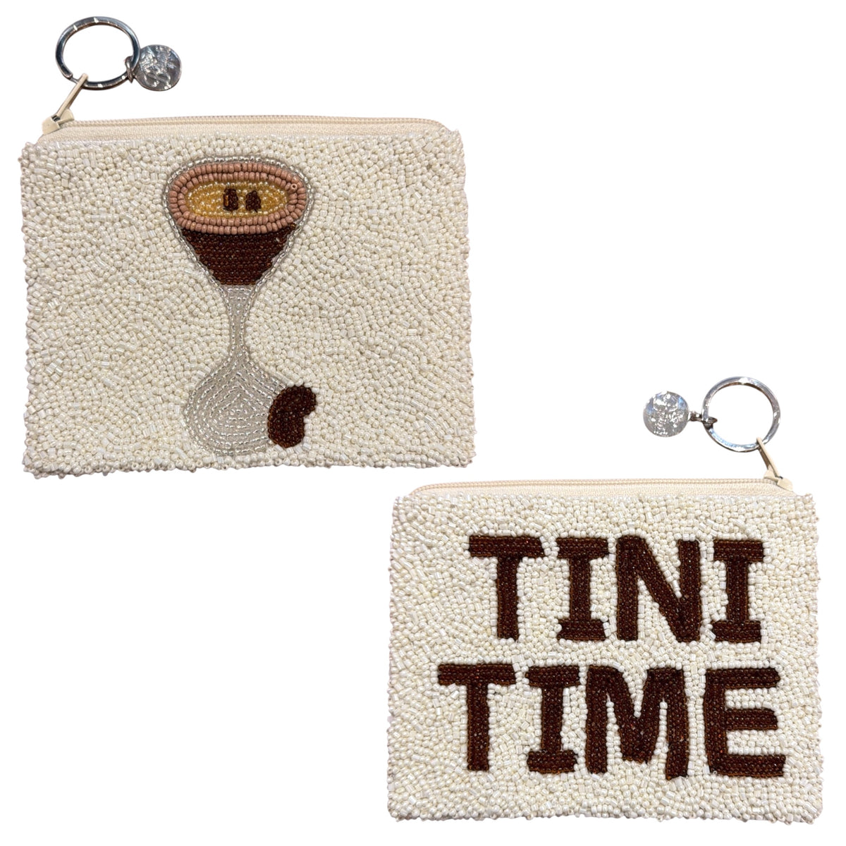 Espresso Martini Beaded Coin Purse
