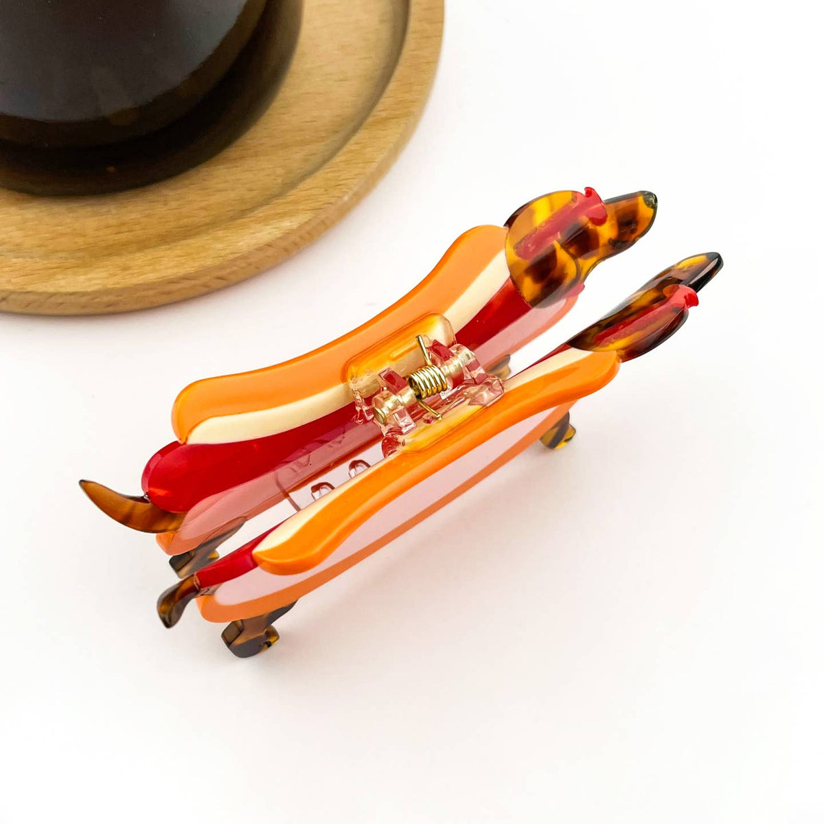 Hot Dog Dachshund Hair Clip