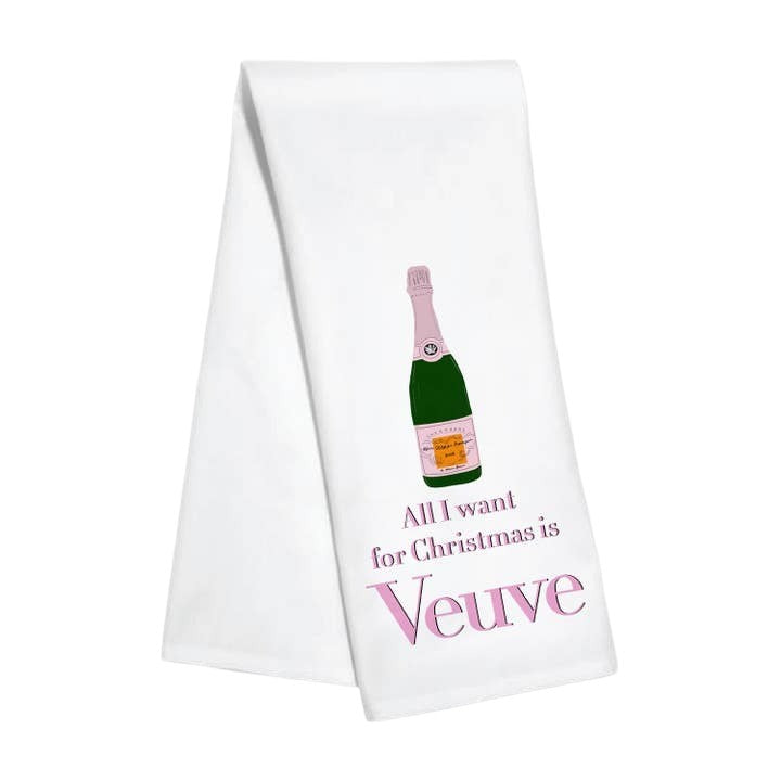 Veuve Christmas Tea Towel