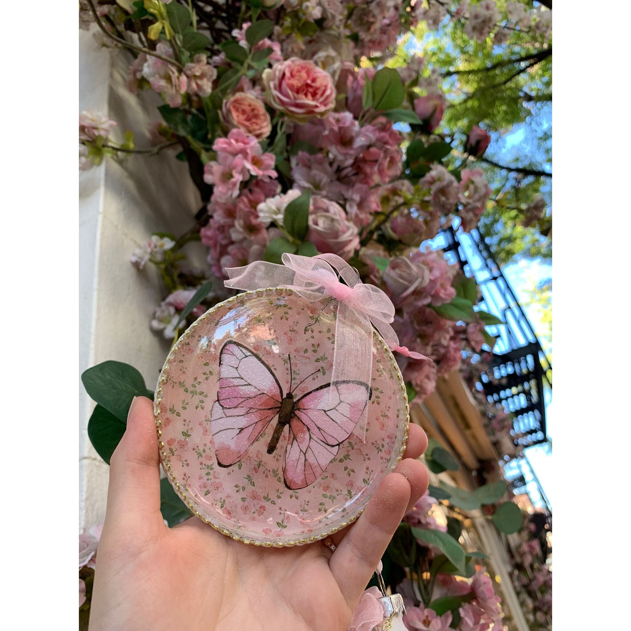 Butterfly Disc Ornament