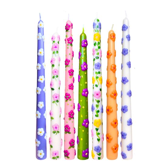 Garden Bloom Long Candle set