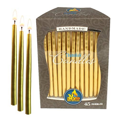 Gold Chanukah Candles
