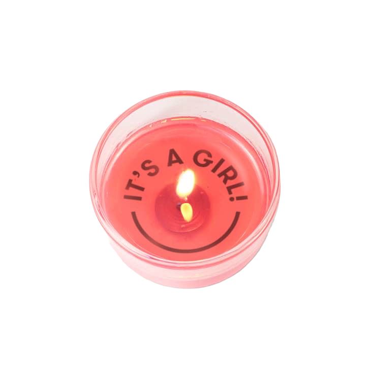 It's A Girl Secret Message Candle