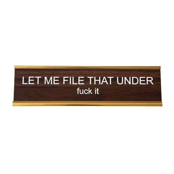 Let Me File That Under Nameplate