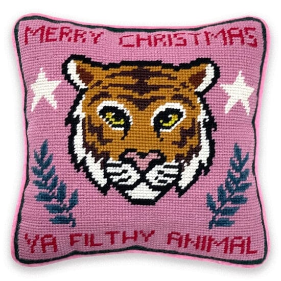 Merry Christmas Ya Filthy Animals Pillow