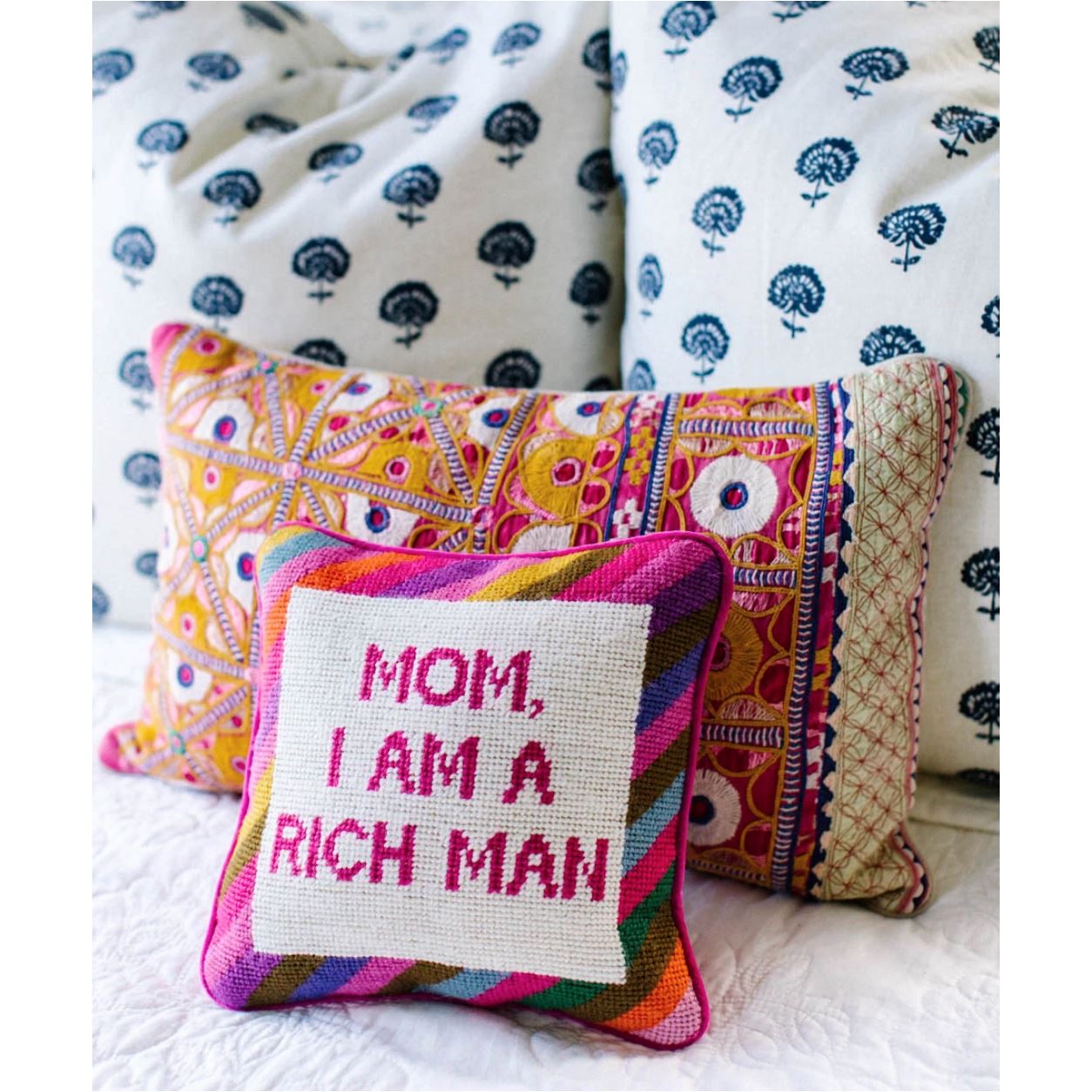 Mom I'm A Rich Man Pillow