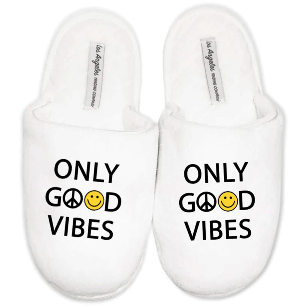 Only Good Vibes Slippers - Boyar Gifts NYC