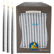 Silver Hannukah Candles