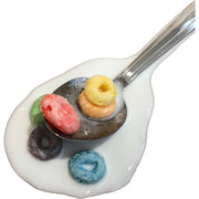 Spoon in Fruit Loops Cereal